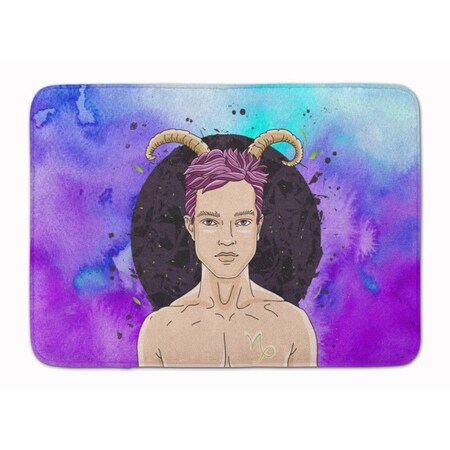 Carolines Treasures Capricorn Zodiac Sign Machine Washable Memory Foam Mat BB7326RUG
